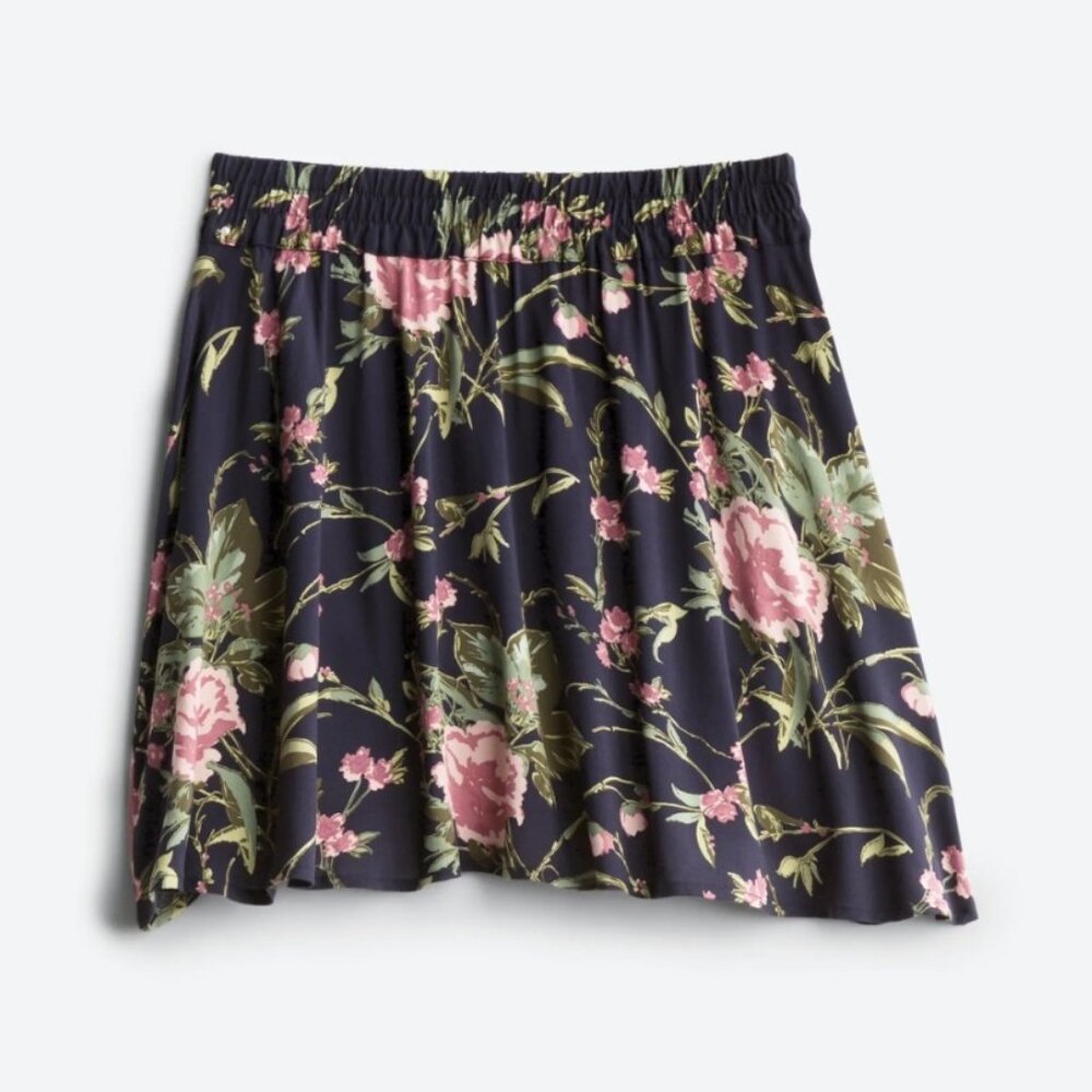 Vero Moda Devora Skirt - Navy Floral - Medium Ditsy